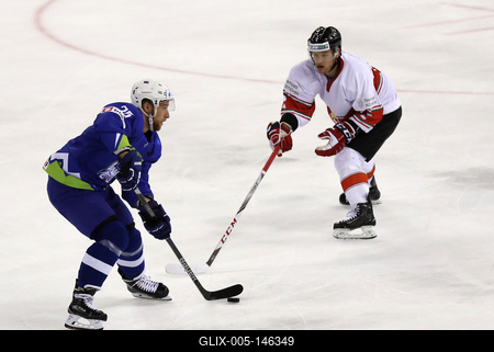 2018 IIHF Ice Hockey World Championship Division I Group A - Day Four-stock-foto
