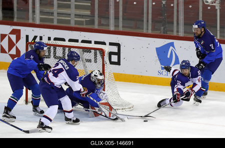 2018 IIHF Ice Hockey World Championship Division I Group A - Day Six-stock-foto