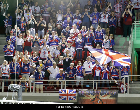 2018 IIHF Ice Hockey World Championship Division I Group A - Day Seven-stock-foto