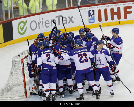 2018 IIHF Ice Hockey World Championship Division I Group A - Day Six-stock-foto