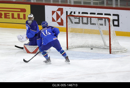 2018 IIHF Ice Hockey World Championship Division I Group A - Day Six-stock-foto