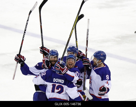 2018 IIHF Ice Hockey World Championship Division I Group A - Day Seven-stock-foto
