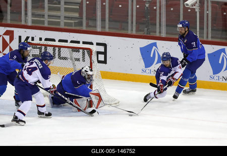 2018 IIHF Ice Hockey World Championship Division I Group A - Day Six-stock-foto
