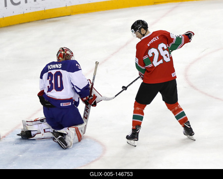 2018 IIHF Ice Hockey World Championship Division I Group A - Day Seven-stock-foto