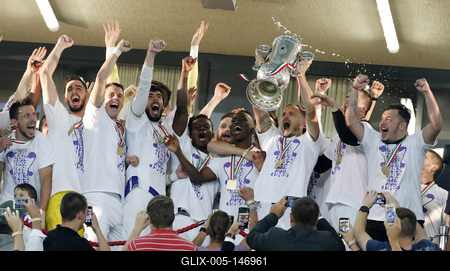 Puskas Akademia FC v Ujpest FC - Hungarian Cup Final-stock-foto