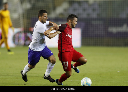 Ujpest FC v Sevilla FC - UEFA Europa League Second Qualifying Round: 2nd Leg-stock-foto