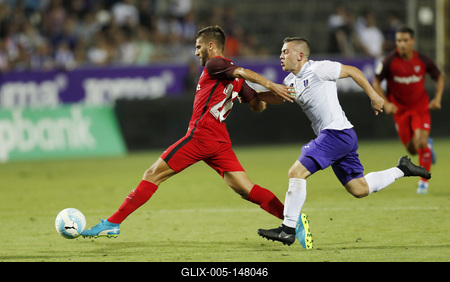 Ujpest FC v Sevilla FC - UEFA Europa League Second Qualifying Round: 2nd Leg-stock-foto