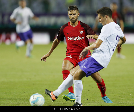 Ujpest FC v Sevilla FC - UEFA Europa League Second Qualifying Round: 2nd Leg-stock-foto