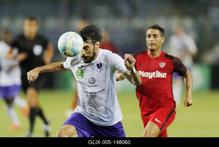 Ujpest FC v Sevilla FC - UEFA Europa League Second Qualifying Round: 2nd Leg-stock-foto
