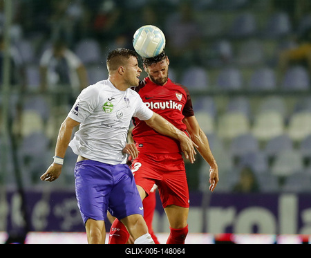 Ujpest FC v Sevilla FC - UEFA Europa League Second Qualifying Round: 2nd Leg-stock-foto