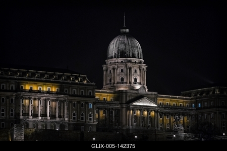 Budavári királyi palota-stock-foto