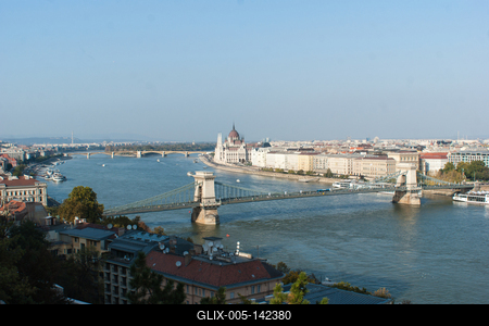 Dunai panoráma-stock-foto