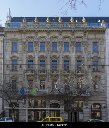 Coutyard Marriot Hotel Budapesten a József körúton-stock-foto