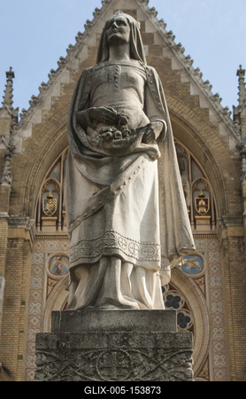 Árpádházi Szent Erzsébet-stock-foto