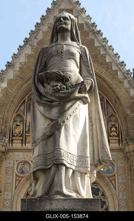 Árpádházi Szent Erzsébet-stock-foto