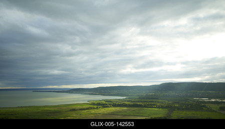 badacsonyi tájkép-stock-foto
