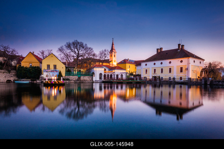 Malom-tó, Tapolca-stock-foto