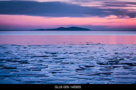 Jeges Balaton-stock-foto