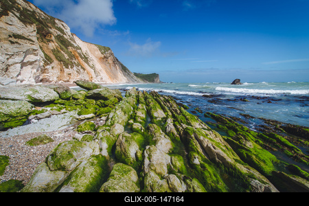 Napos angol tengerpart-stock-foto