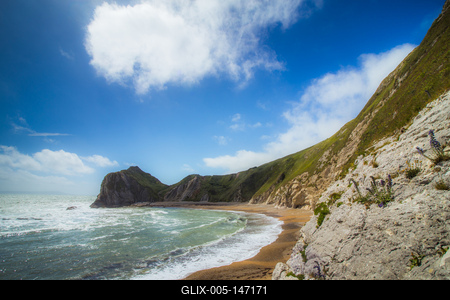 Napos angol tengerpart-stock-foto