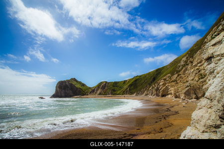 Napos angol tengerpart-stock-foto