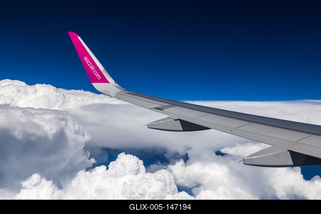 Repülőgép szárny-stock-foto