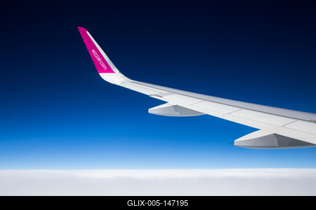 Repülőgép szárny-stock-foto