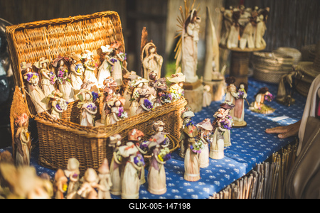 Kézműves piac, vásár-stock-foto