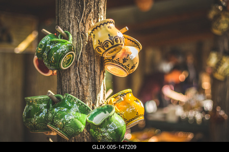 Kézműves piac, vásár-stock-foto