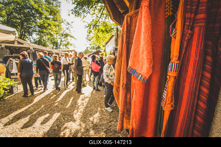 Kézműves piac, vásár-stock-foto