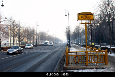 Téli városkép-stock-foto
