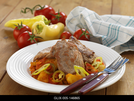 Magyaros szűzpecsenye-stock-foto