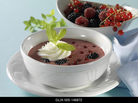 Görög gyümölcsleves-stock-foto