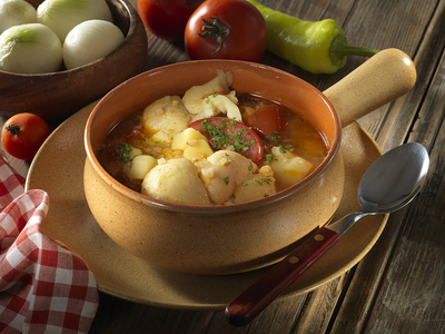 Kötöttgaluska-leves-stock-foto