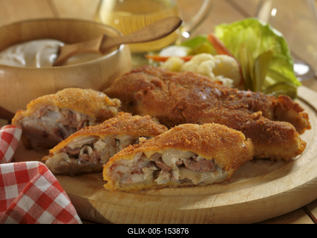 Rántott sertésláb-stock-foto