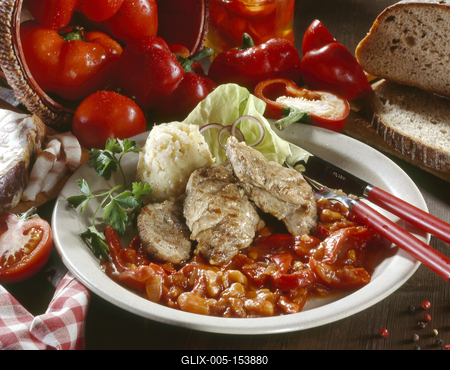 Csángó pecsenye-stock-foto