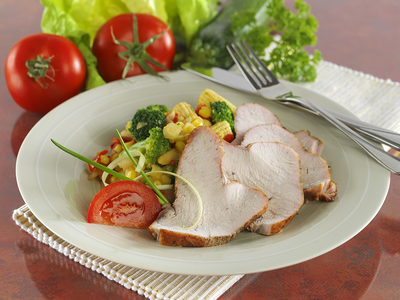 Mediterrán pulykamell-stock-foto