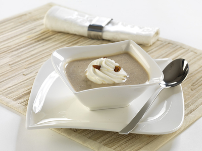 Francia gesztenyekremleves-stock-foto