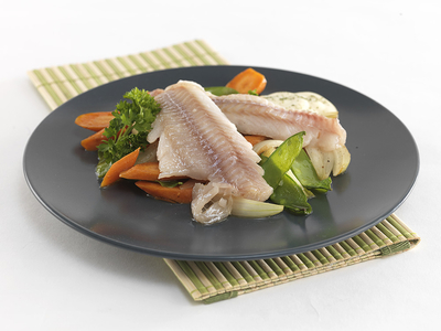 citromos párolt hal-stock-foto