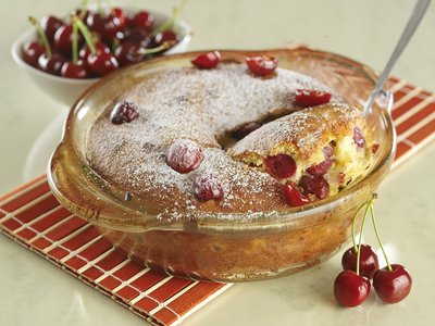 Francia cseresznyés sütemény-stock-foto