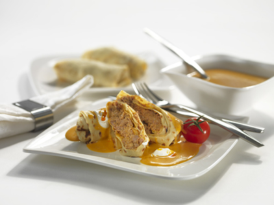 Hortobágyi húsos palacsinta-stock-foto