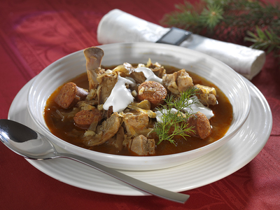 Kárpátaljai karácsonyi leves1-stock-foto