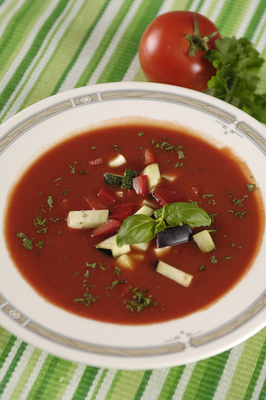 jeges paradicsomleves-stock-foto