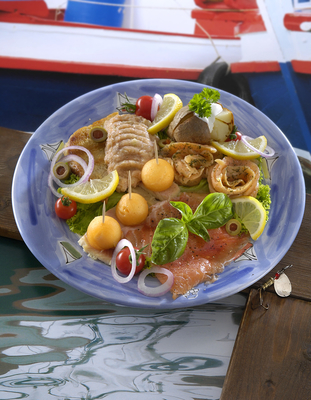 hideg halízelítő-stock-foto