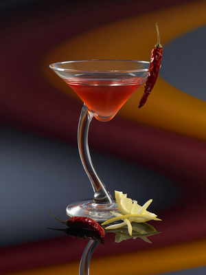 hot cassis koktel-stock-foto