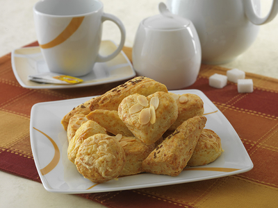 Klasszikus sós teasütemény-stock-foto