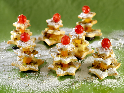 Havas fenyők-stock-foto