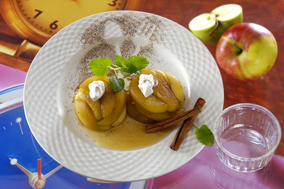 karamellás alma-stock-foto