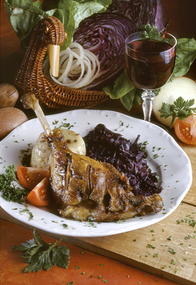 Klasszikus libapecsenye-stock-foto