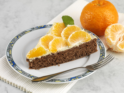 mandarinos-mákos sütemény-stock-foto